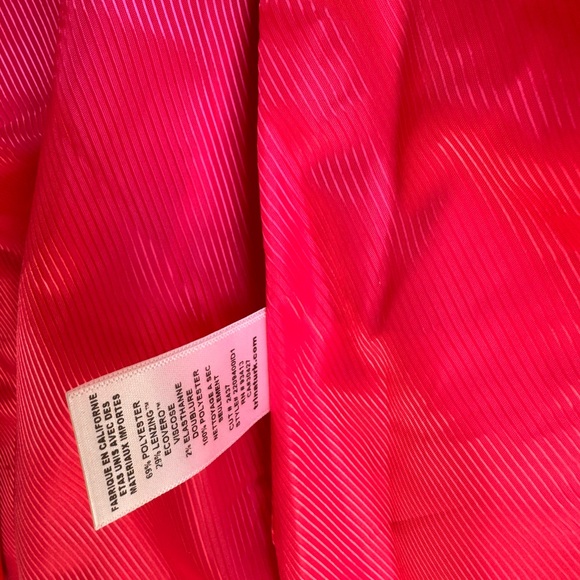 Trina Turk Pink and Red Blazer Structured Plaid Jacket 6 - Picture 6 of 7